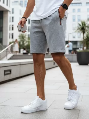 Pantaloni scurți pentru bărbați DSTREET SX2277 GRI DESCHIS