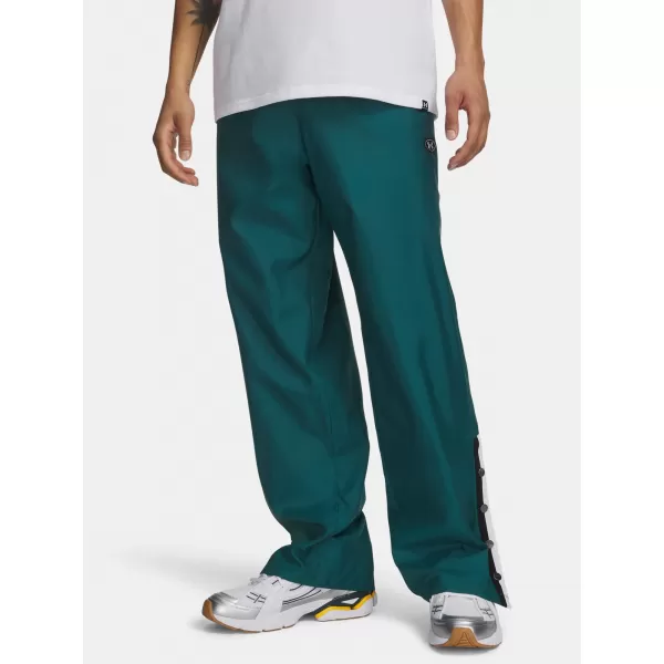  Pantaloni pentru bărbați UNDER ARMOUR UA ICON SW WOVEN PANTS 6009445-338 VERDE 