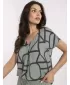 Bluza de dama SUBLEVEL D73771M11171D KAKI/NEGRU
