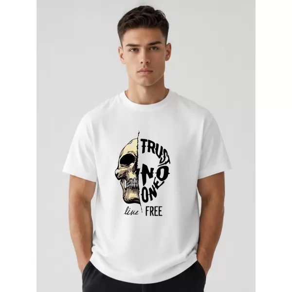  Tricou pentru bărbați DSTREET NX1016R-WH-O ALB 