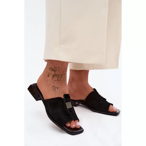  Papuci de damă D&A JC61-1002 NEGRU 