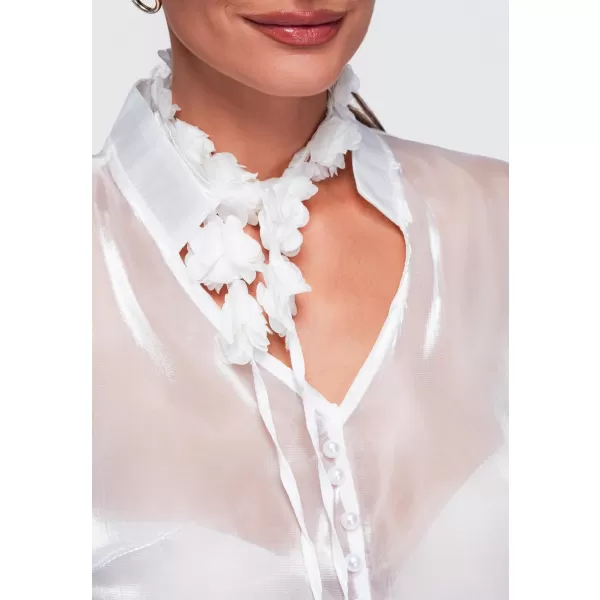  Bluza de dama OMBRE OW-TS-E0086 ALB 