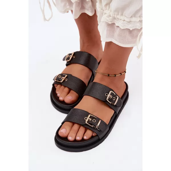  Papuci de damă BOTO LS-873-01 NEGRU 