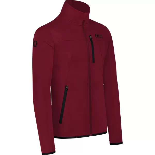  Hanorac powerfleece pentru bărbați NORDBLANC MORASS NBSFM8335 BURGUNDIA 
