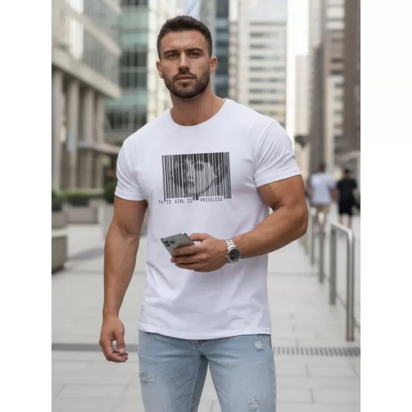  Tricou pentru bărbați DSTREET NX5014R ALB 