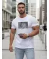 Tricou pentru bărbați DSTREET NX5014R ALB