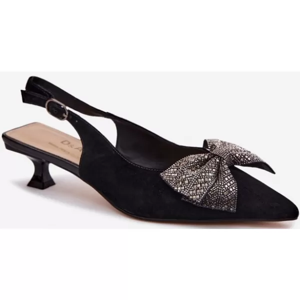  Sandale de dama D&A 42761-19 NEGRU 