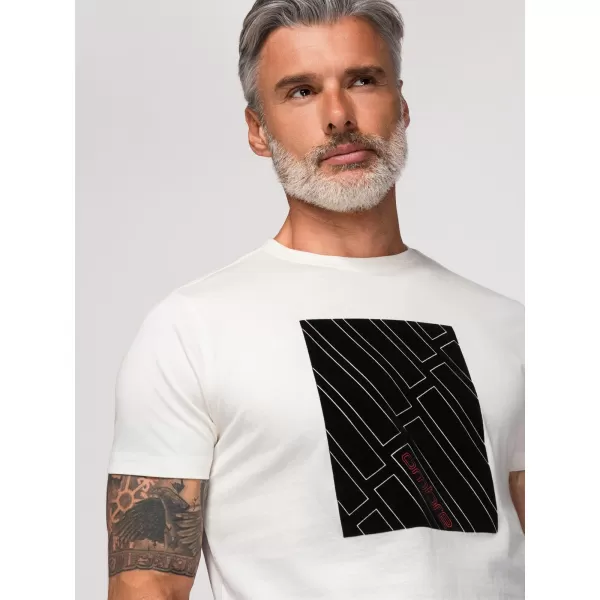  Tricou pentru bărbați OMBRE OM-TSPT-0259 ALB 