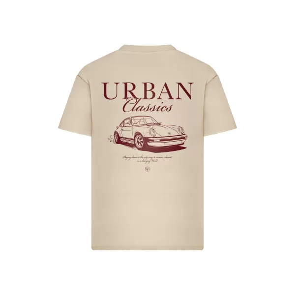  Tricou pentru bărbați URBAN CLASSICS TB8755 ALB/NISIP 