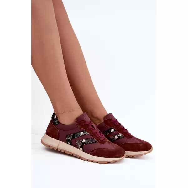 Adidași de damă D&A GR62-6015 BURGUNDIA 