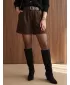 Pantaloni scurți de damă DSTREET SY0625 MARO