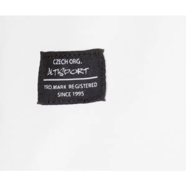  Tricou pentru bărbați cu guler ALTISPORT NP/ALMST90601 ALB 