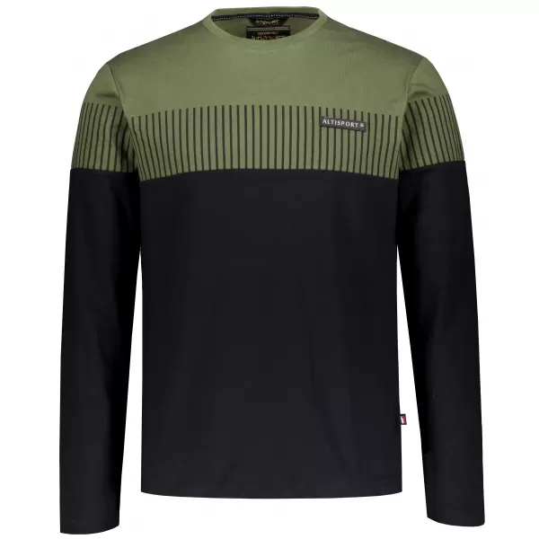  Tricou pentru bărbați ALTISPORT IGGY MILITAR 