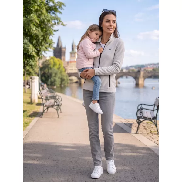  Hanorac de damă din fleece ALTISPORT ALW002852 EVIDENȚIERI ARGINTII 