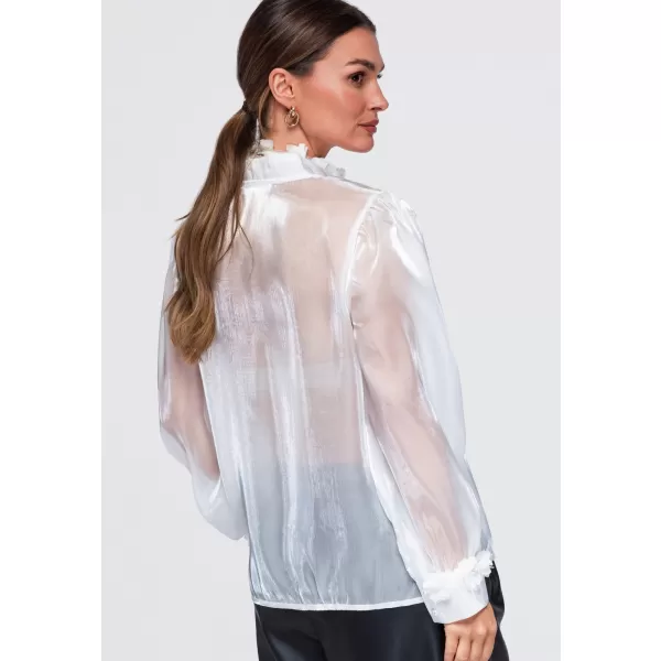  Bluza de dama OMBRE OW-TS-E0086 ALB 