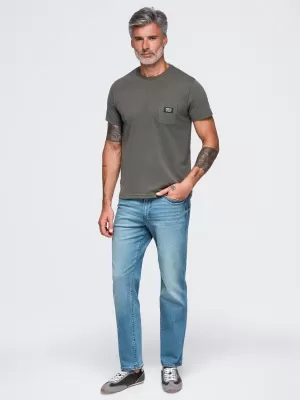 Tricou pentru bărbați OMBRE OM-TSCT-0305 GRAFIT