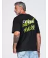 Tricou pentru bărbați OMBRE OM-TSPT-0284 NEGRU