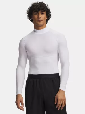 Tricou pentru bărbați UNDER ARMOUR UA HG ELITE COMP MOCK LS 6015385-100 ALB