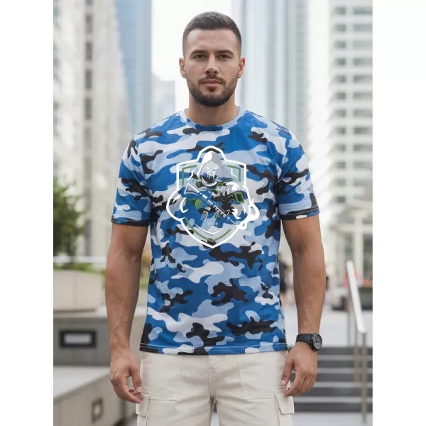  Tricou pentru bărbați DSTREET NX2003R-SK-M ALBASTRU 