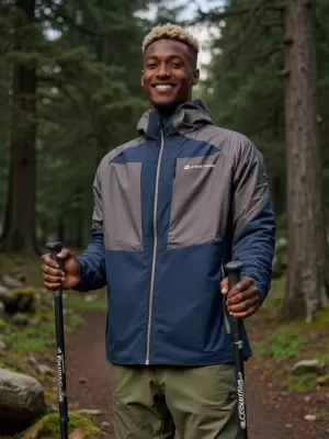 Jachetă de exterior pentru bărbați ALPINE PRO TEMUN OCEAN LUMINAT DE LUNĂ