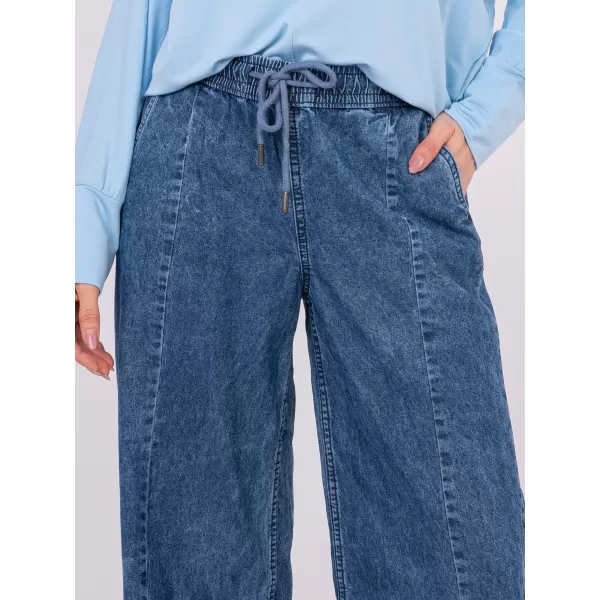  Pantaloni de dama SUBLEVEL D80038BB62627M327 ALBASTRU ÎNCHIS 