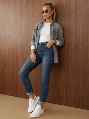 Pantaloni de dama DSTREET UY3244 ALBASTRU