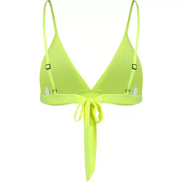  Top bikini dama NORDBLANC WATERFALL NBSSS8213 GALBEN STRĂLUCITOR 