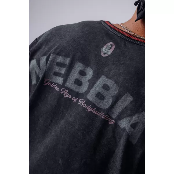  Tricouri pentru bărbați NEBBIA OLYMPIA HEAVYWEIGHT COTTON 941 NEGRU 
