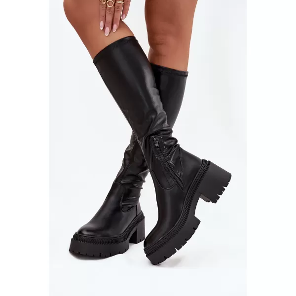  Cizme de dama BOTO 9671A NEGRU 