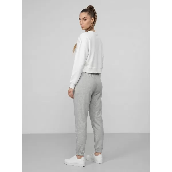  Pantaloni de dama 4F WMM00TTROF1658 MELANGE GRI DESCHIS RECE 