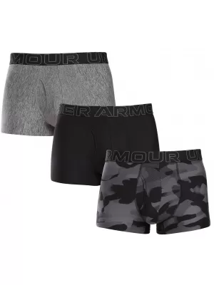 Boxeri pentru bărbați UNDER ARMOUR M PERF TECH NOV 3IN (3KS) 1383883-001 NEGRU