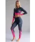 Jambiere premium pentru femei (marimi noi) ALTISPORT VOJ/ALW109LEG05 ROZ-NEGRU
