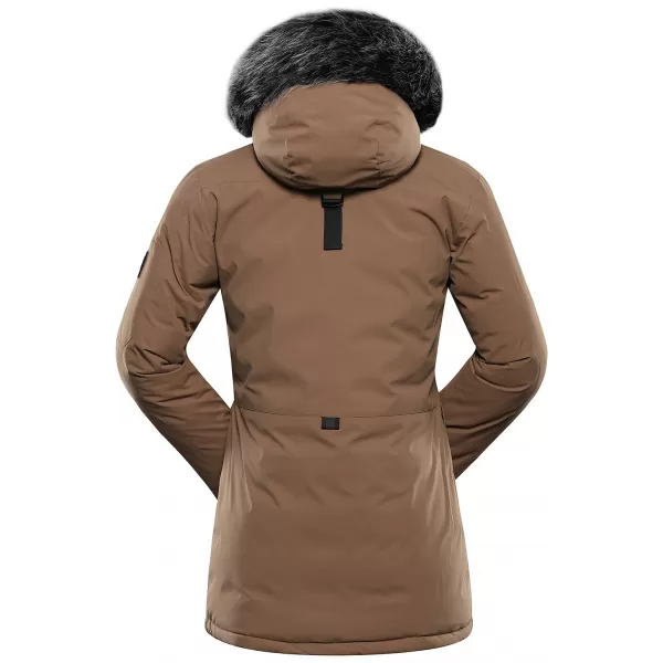  Geaca de iarna dama ALPINE PRO WERDA 3 NUANȚĂ SEPIA 
