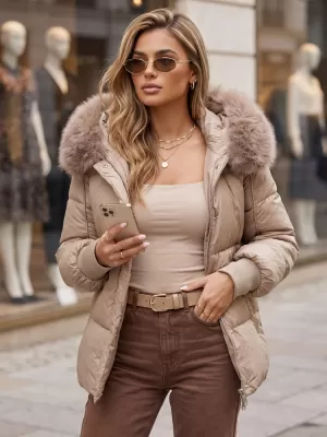 Geaca de dama DSTREET TY6005 CARAMEL