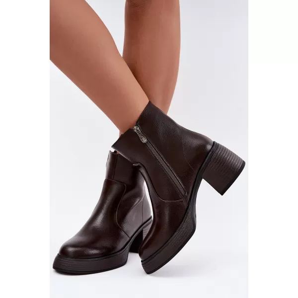  Botine de dama D&A CR62-3369 MARO ÎNCHIS 