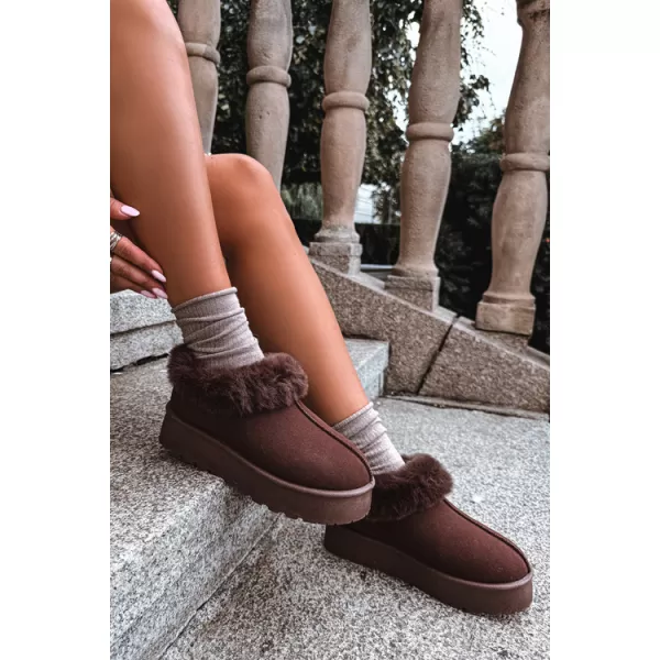  Oameni de zăpadă pentru femei BIG STAR SHOES UU274203 UMBRE MARO/BEJ 