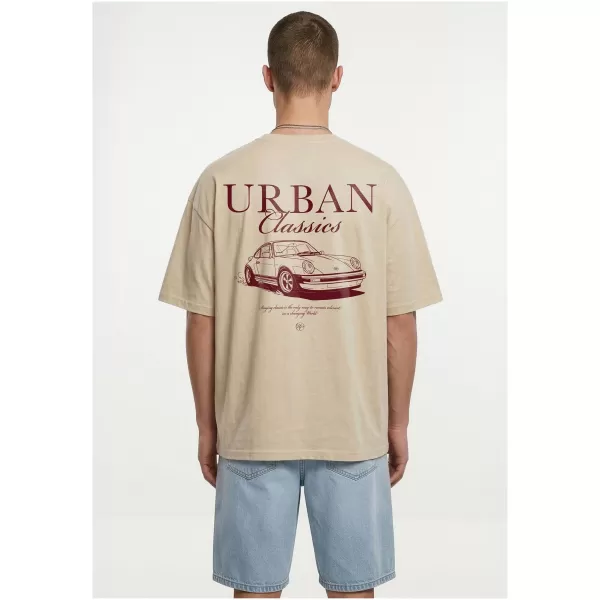  Tricou pentru bărbați URBAN CLASSICS TB8755 ALB/NISIP 
