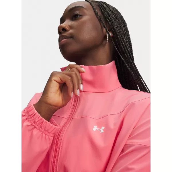  Geaca de dama UNDER ARMOUR RIVAL WOVEN JACKET 1389631-600 ROZ 