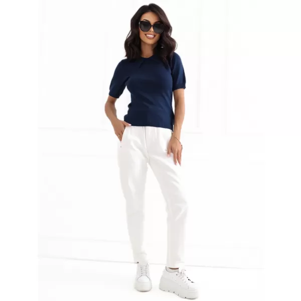  Pantaloni de dama SUBLEVEL D70059Z62399A1 ALB 