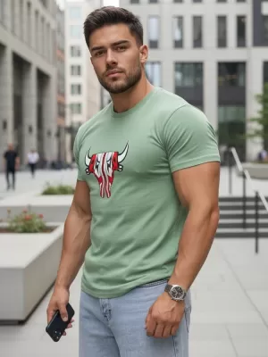 Tricou pentru bărbați DSTREET RX4930 VERDE DESCHIS