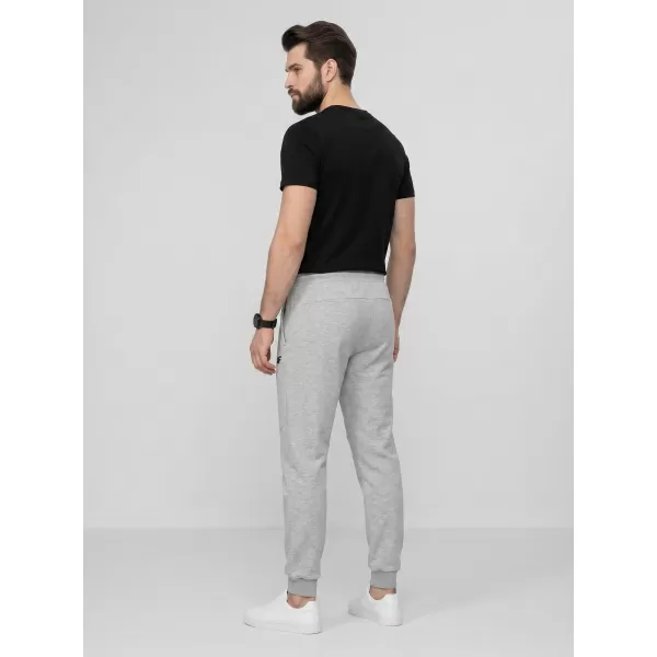  Pantaloni pentru bărbați 4F WMM00TTROM1676 MELANGE GRI DESCHIS RECE 