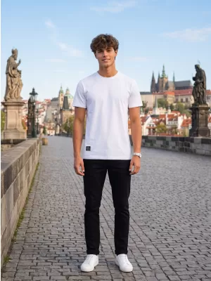 Tricou pentru bărbați ALTISPORT NP/ALMST20001 ALB