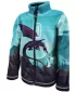 Hanorac fleece pentru copii WAMU DRAGON FANTASY ALBASTRU