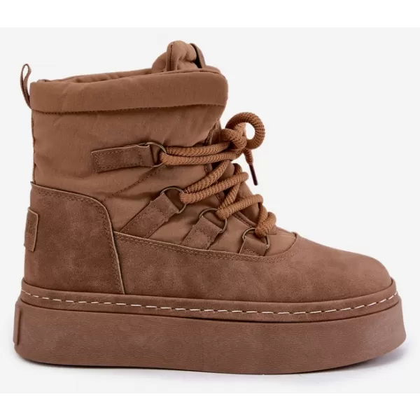  Oameni de zăpadă pentru femei BIG STAR SHOES UU274190 MARO/BEJ 