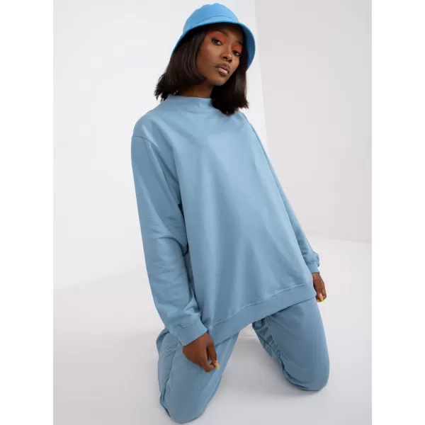  Hanorac de dama BASIC FEEL GOOD AP-BL-A-R001 ALBASTRU DESCHIS 