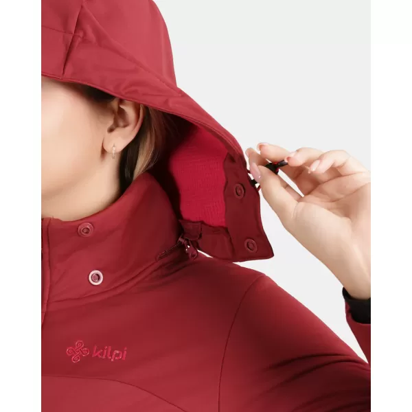  Jachetă softshell pentru femei KILPI ONTAVIA-W 1L0113KI ROȘU ÎNCHIS 