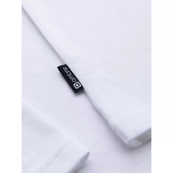  Tricou pentru bărbați OMBRE OM-LSBL-0142 ALB 