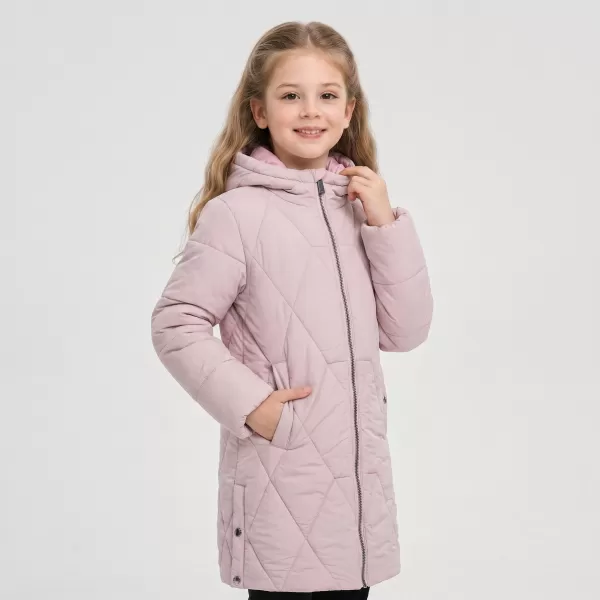  Palton ultraușor de iarnă pentru copii ALPINE PRO DEFRO 2 LILIAC DESCHIS 