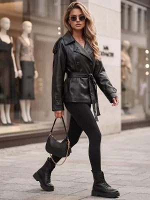 Geaca de dama DSTREET TY5911 NEGRU