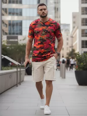 Tricou pentru bărbați DSTREET NX2002R-OR-M PORTOCALE